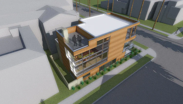 Goldenrod Rendering Orange County - Corona del Mar Newport Beach custom home residential contemporary modern design