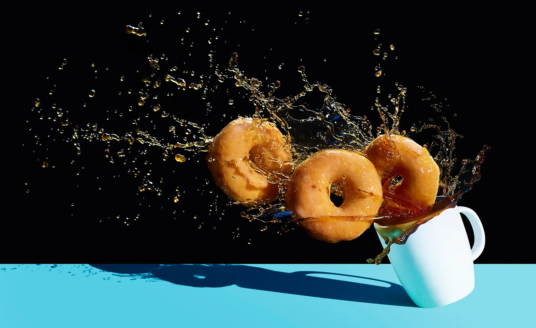 Coffee Doughnut Spill