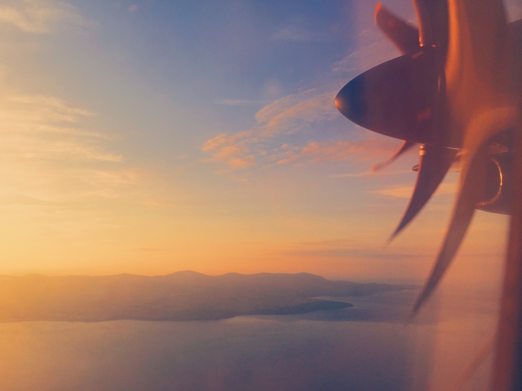 The flight takes just twenty minutes, and the view is unbeatable.