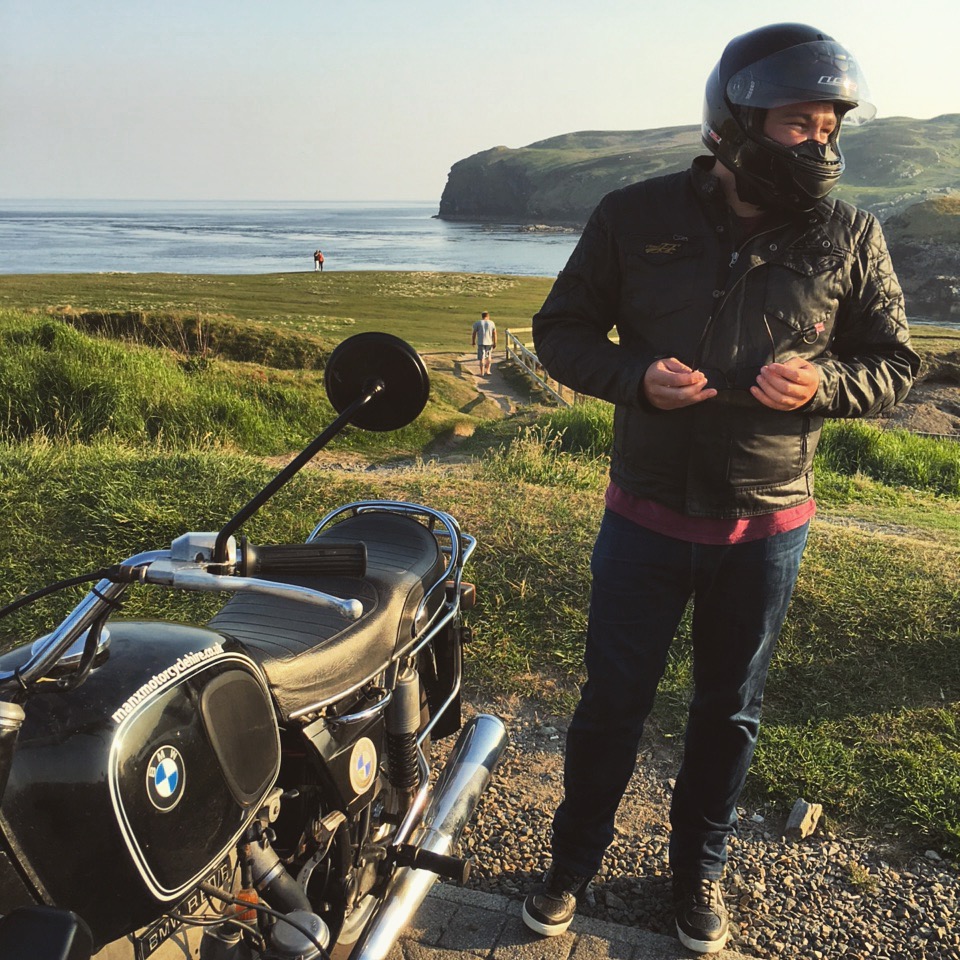 Myself, and the 1974 R60 I called my own for a fortnight.