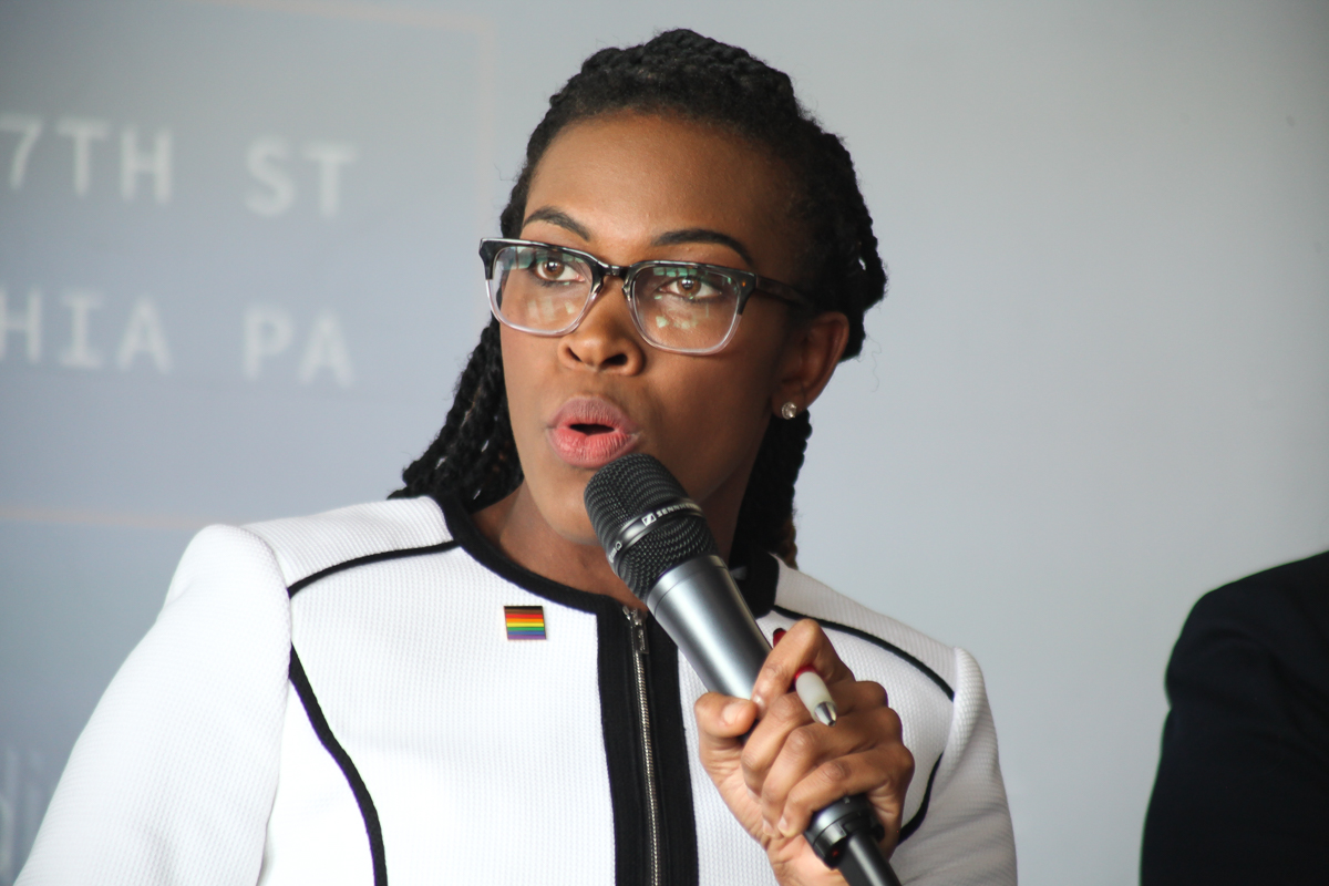  Amber Hikes, Executive Director, Office of LGBT Affairs.  Photo by Briana Sposato/In Between Rivers  