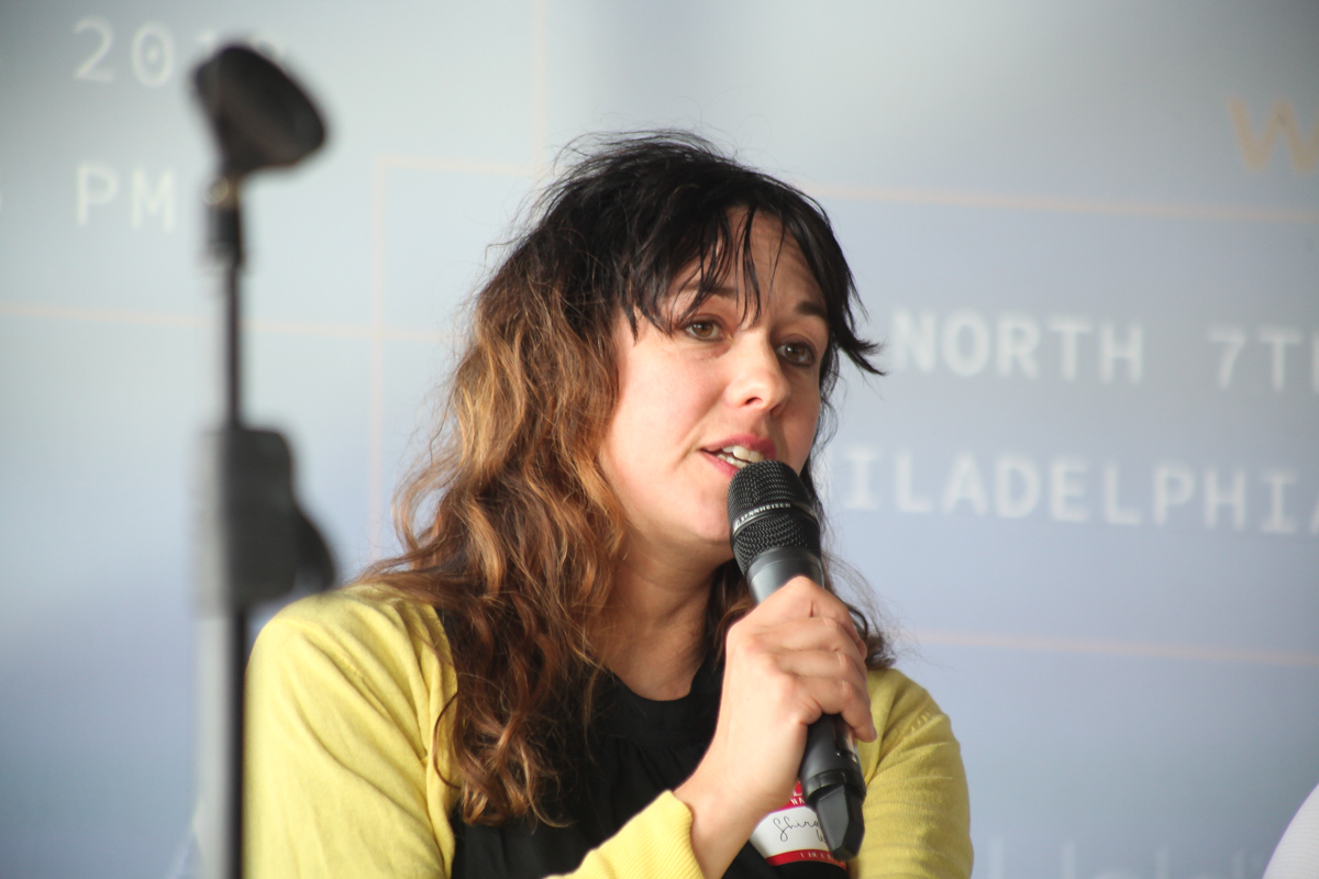 Mural Artist Shira Walinsky. Photo by Briana Sposato/In Between Rivers