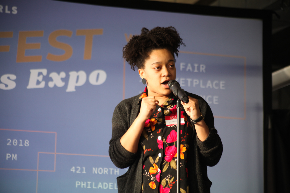 Poet Jasmine Combs. Photo by Briana Sposato/In Between Rivers