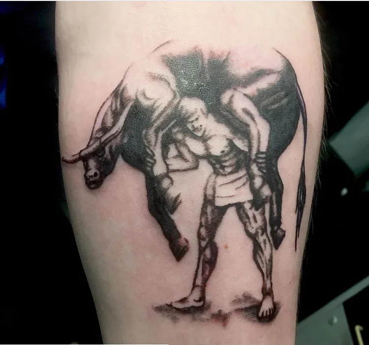 I like the linear effects of strength training so much I literally tattooed them on my body.