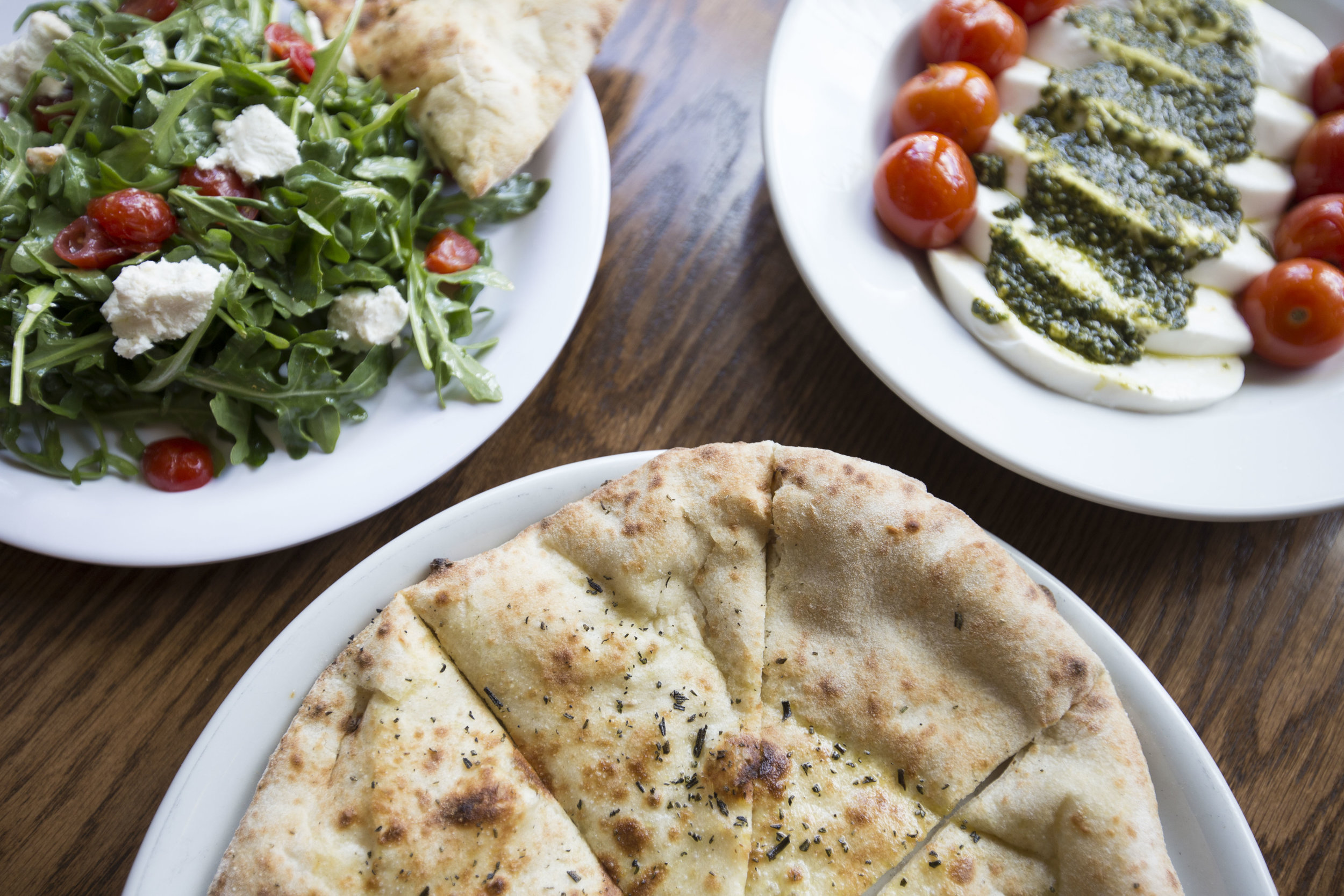  Caprese and Sylvetta salad at Pizza Brutta on May 17, 2016 in Middleton, WI.&nbsp; 