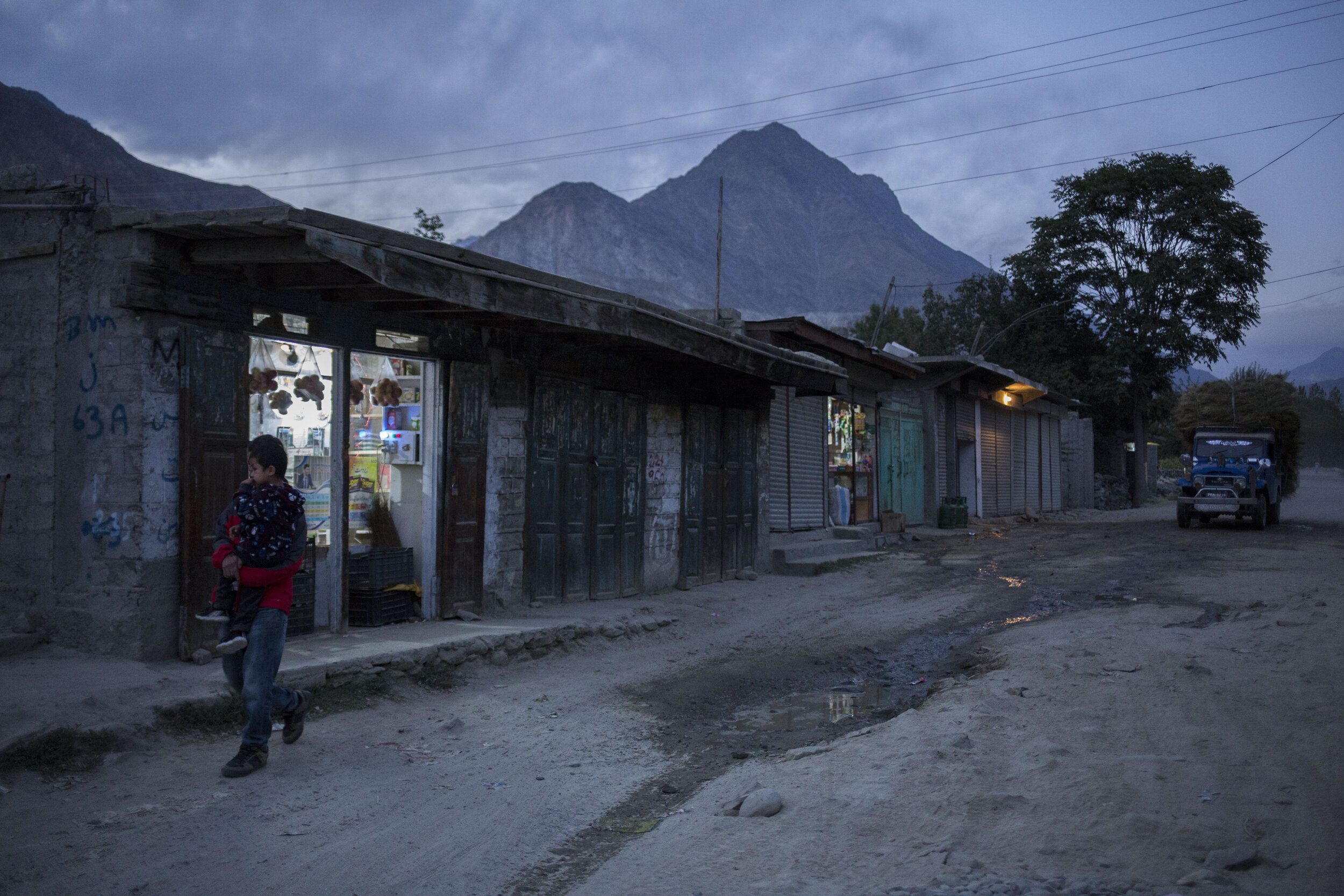  Evening in one of the most remote villages in Gilgit. 