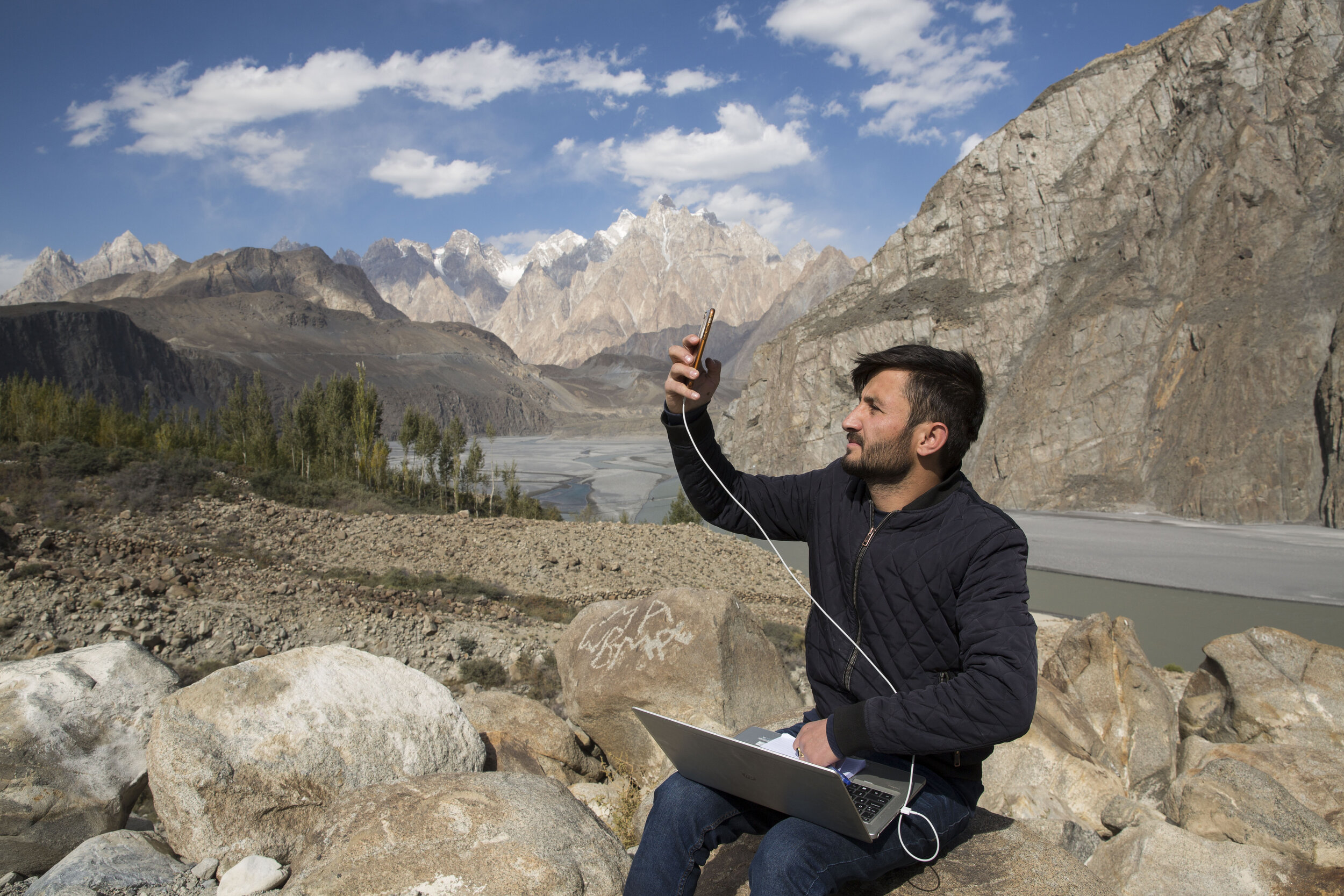 "Its like there's a stream flowing past your house, but you can't drink from it."  In Gilgit-Baltistan residents struggle, hurting businesses and leaving students behind. 