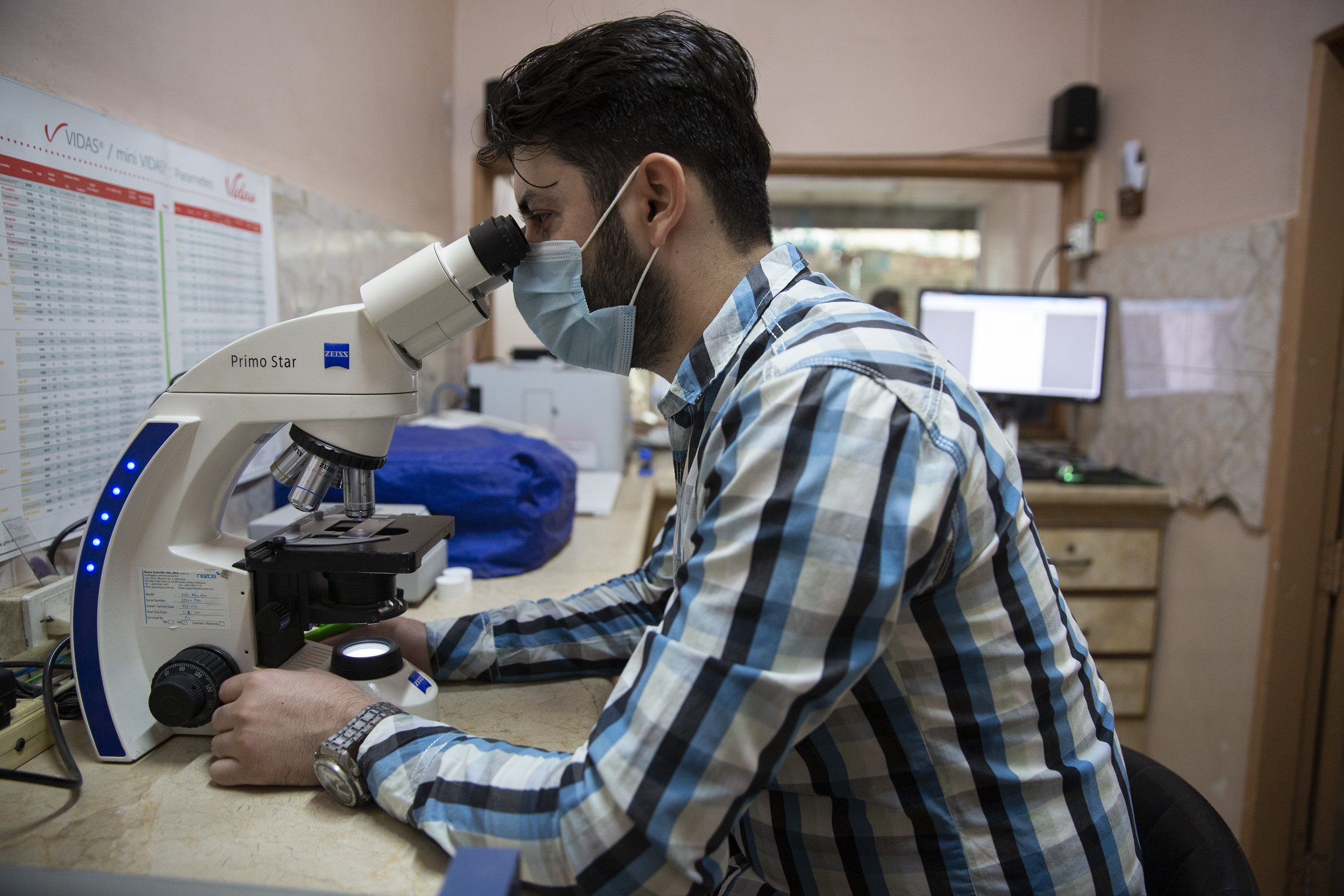  Mr. Saleem got a job at a laboratory but his lack of identity documents limits his income. 