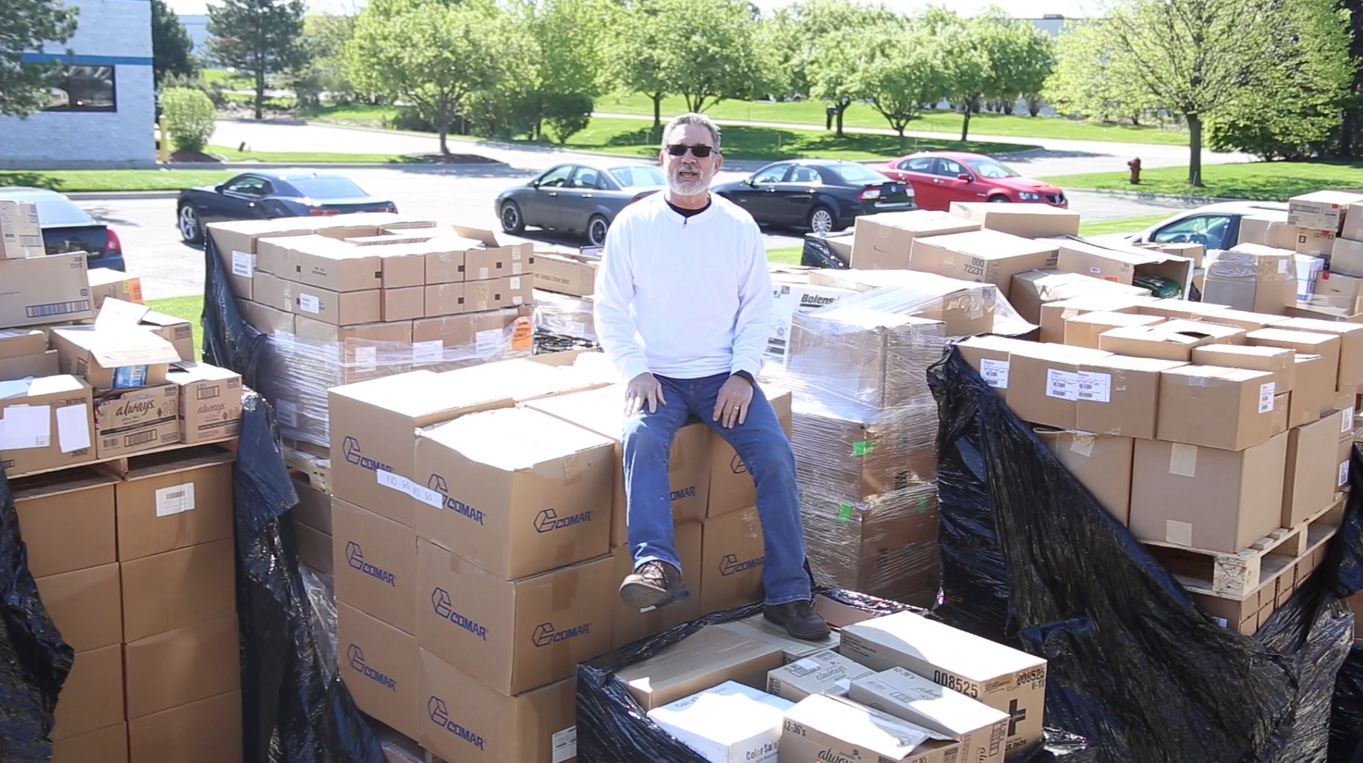 Kurt Holthus loading $8 million dollars in medicine for the D.R.