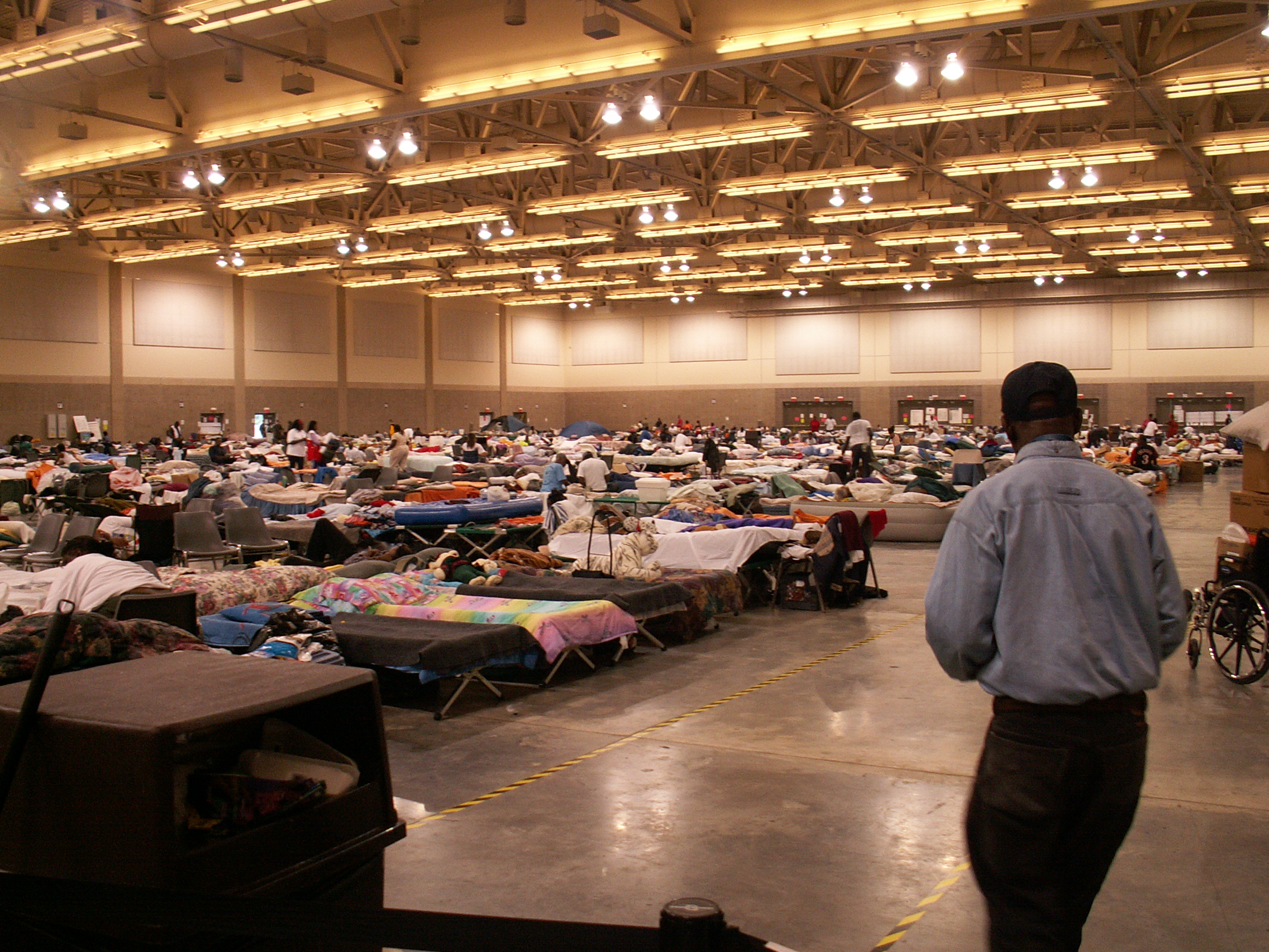 Hope International helping at safe zone after Katrina