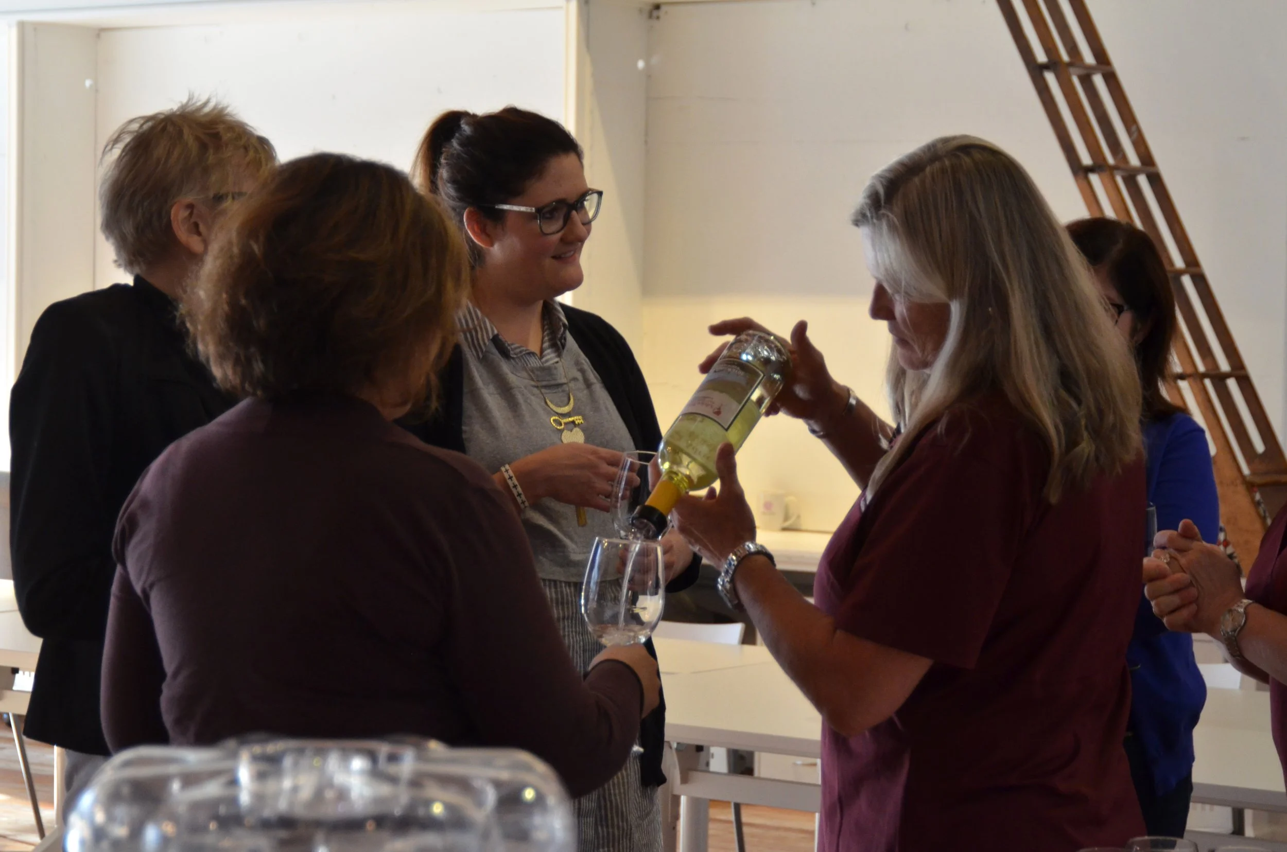 socializing at The Leadership of You event