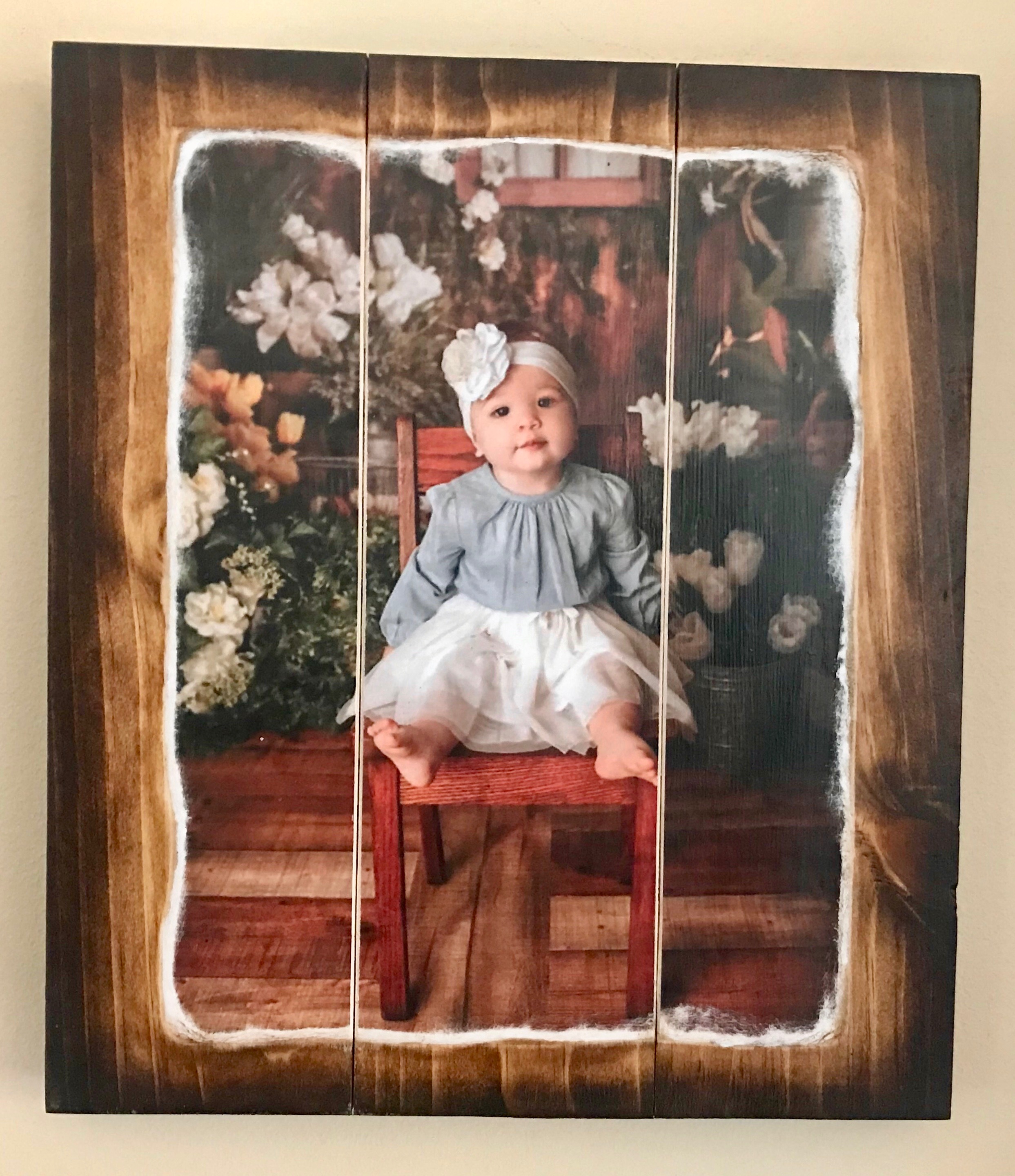 Pallet Picture Frame and a Photo Transfer - Mod Podge Rocks