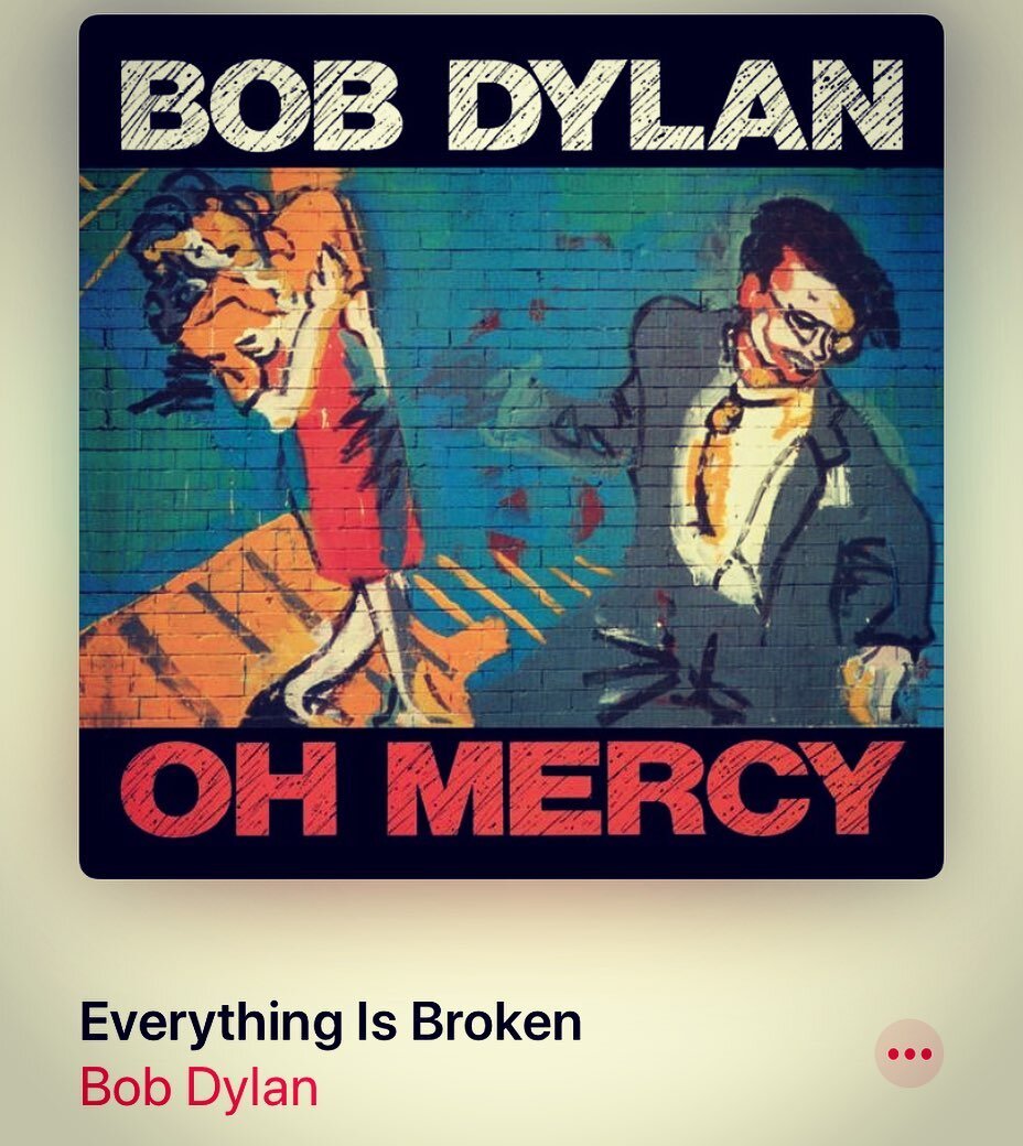 The Mighty One released this 31 yrs ago today... Sadly, never been more prescient #bobdylan #ohmercy #everythingisbroken