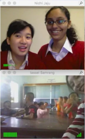 Screenshot of a standard TASSEL VSEE class, featuring TASSEL co-president Nidhi Jaju. 