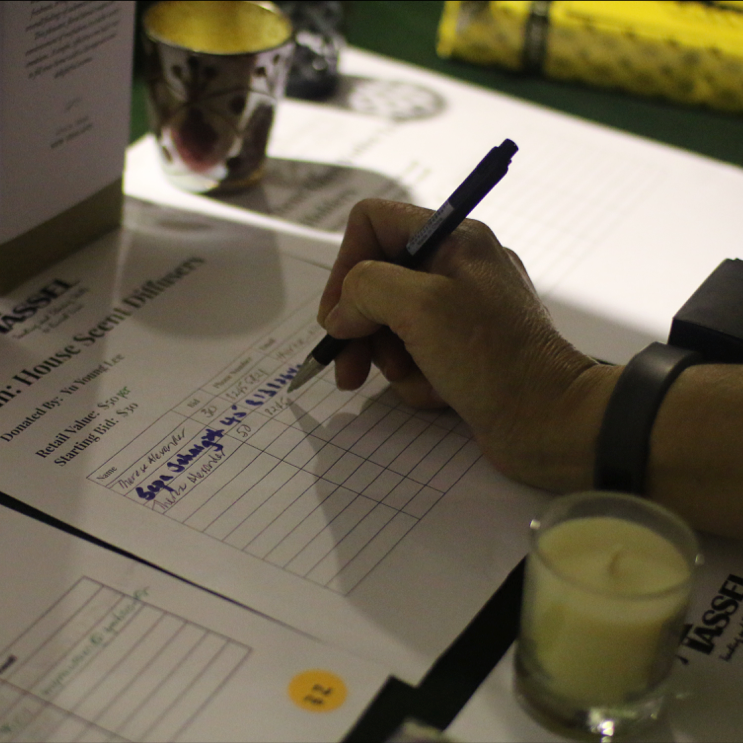 The silent auction.