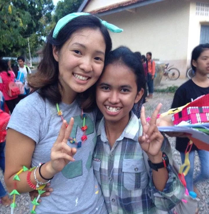 TASSEL Teacher Tei after class at the Samrang school in Cambodia, Summer.