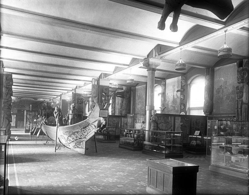 The Hall of Northwest Coast Indians at the American Museum of Natural History, c. 1920