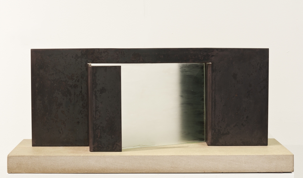 Christopher Wilmarth , Macquette for “Days on Blue”, ca. 1974 , Glass and steel , Betty Cunningham Gallery