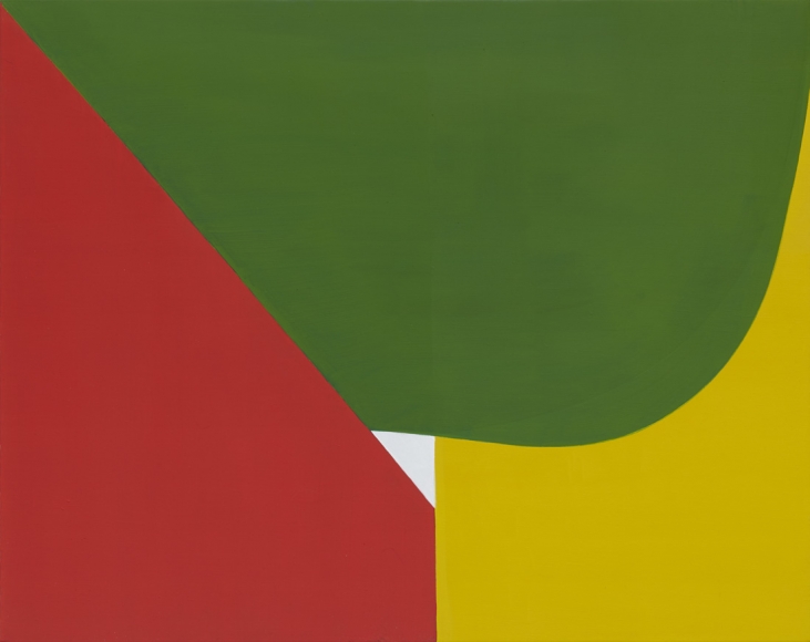 Eric Brown , White Triangle, 2017 , Oil on linen , Theodore:Art