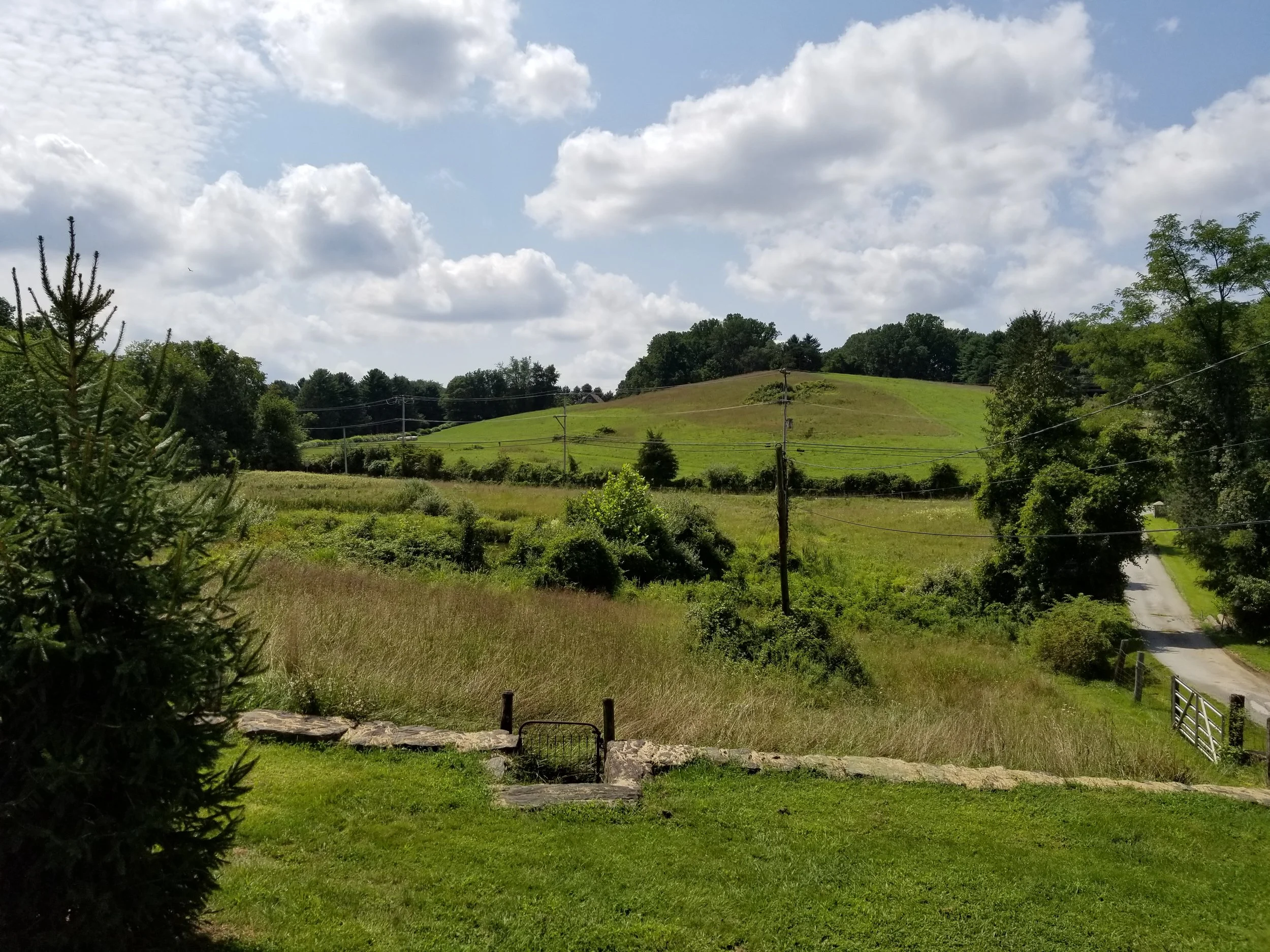 The view today of Kuerner’s Hill from Kuerner Farm. Photo: James Panero