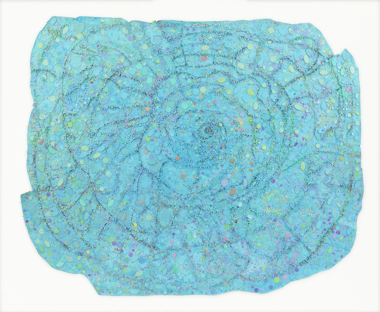 Howardena Pindell’s ‘Night Flight’ (2015-16) PHOTO: HOWARDENA PINDELL/GARTH GREENAN GALLERY, NEW YORK