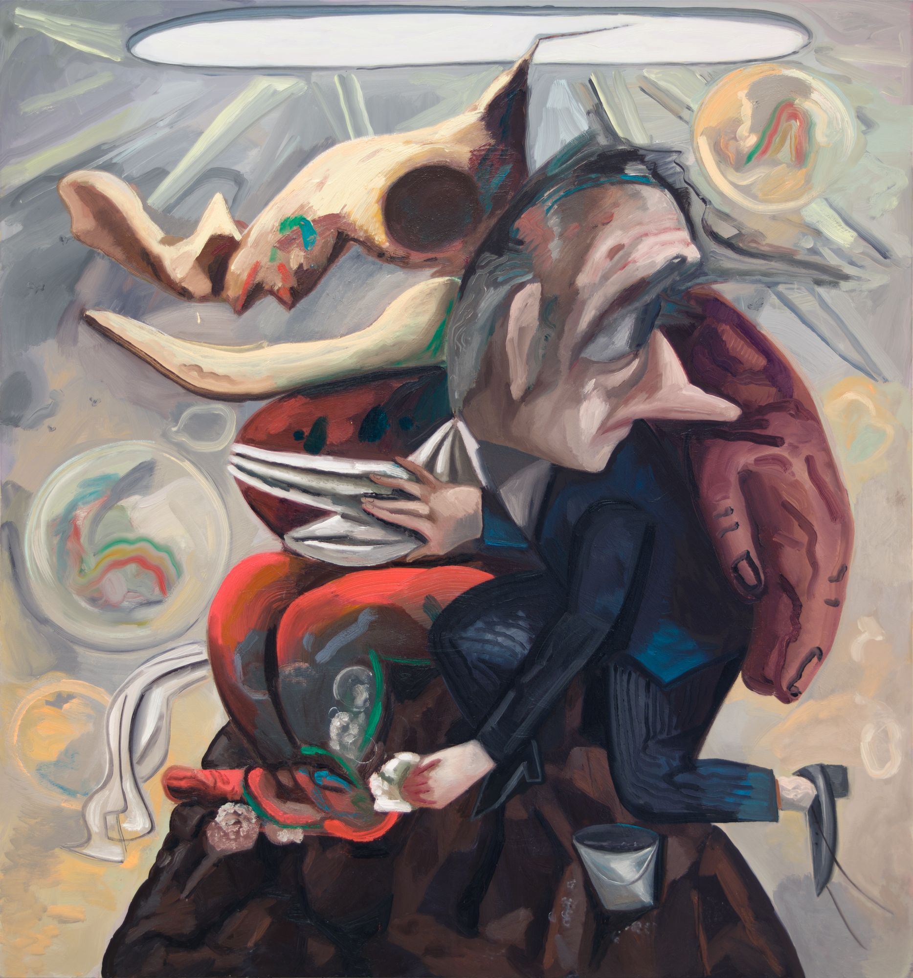 Dana Schutz , Washing Monsters, 2018 , Oil on canvas , Petzel Gallery.