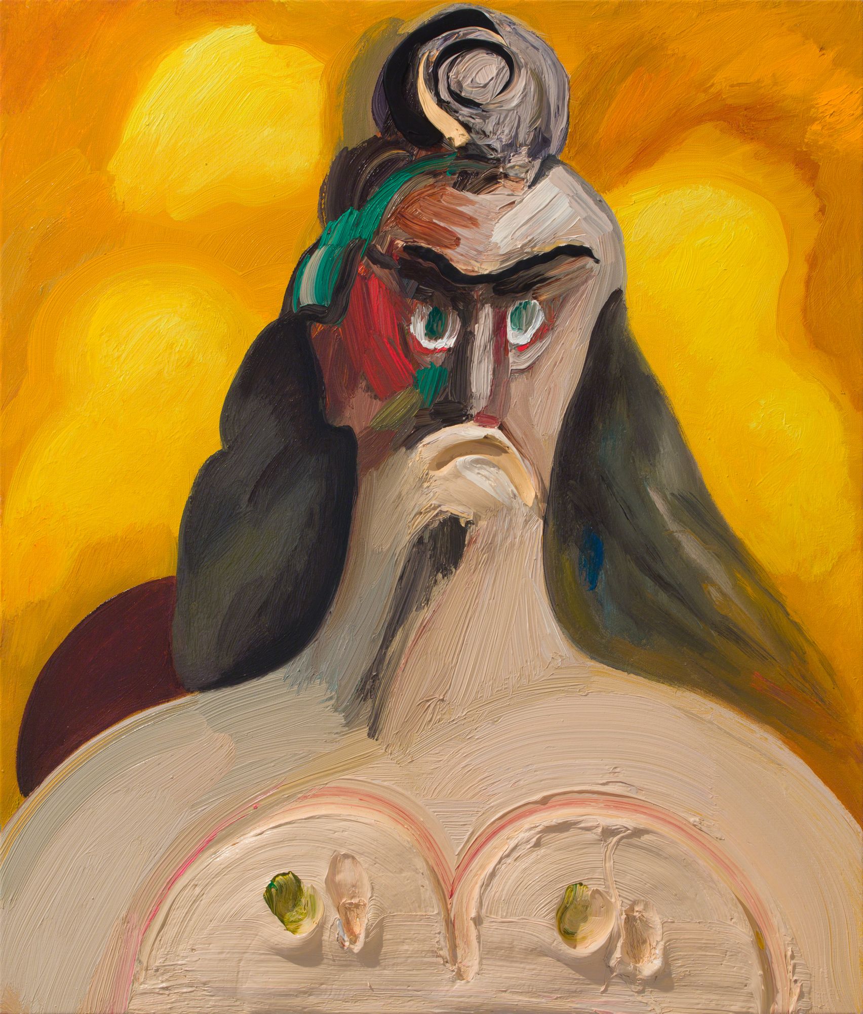 Dana Schutz , Touched, 2018 , Oil on canvas , Petzel Gallery.