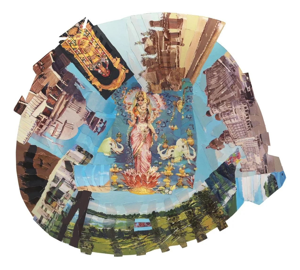 Howardena Pindell’s ‘Autobiography: India (Lakshmi)’ (1984) PHOTO: HOWARDENA PINDELL/GARTH GREENAN GALLERY, NEW YORK
