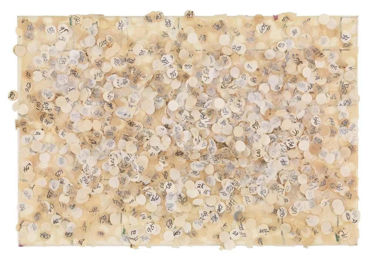 Howardena Pindell’s ‘Untitled #58’ (1974) PHOTO: JK BROWN AND ERIC DIEFENBACH, NEW YORK