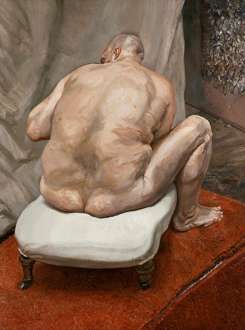 Lucian Freud , Naked Man, Back View, 1991–92 , Oil on canvas , The Metropolitan Museum of Art , New York. Photo: © The Lucian Freud Archive / Bridgeman Images.