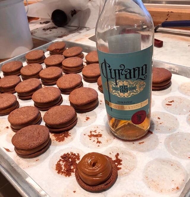 Alfajores with a special ingredient: @cyranoarmagnac  25 years 🥃. #D&eacute;licieux
.
.
.
.
.

#Cyrano #Armagnac #ShakeArmagnac #BlancheArmagnac #armagnacstyle #discoverla #beverlyhills #frenchspirits #la #hollywood #cali #dtla #cocktails #bartender