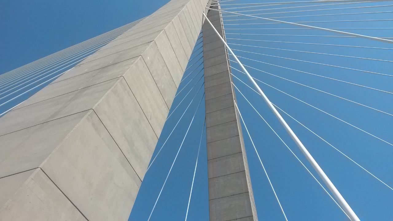 Ravenel Bridge over Charleston Harbor