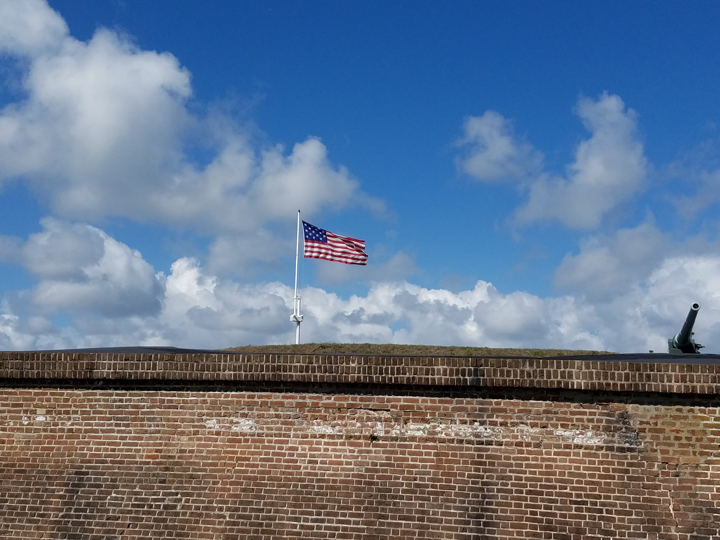 Flag over Fort Moultrie on Sullivans Island