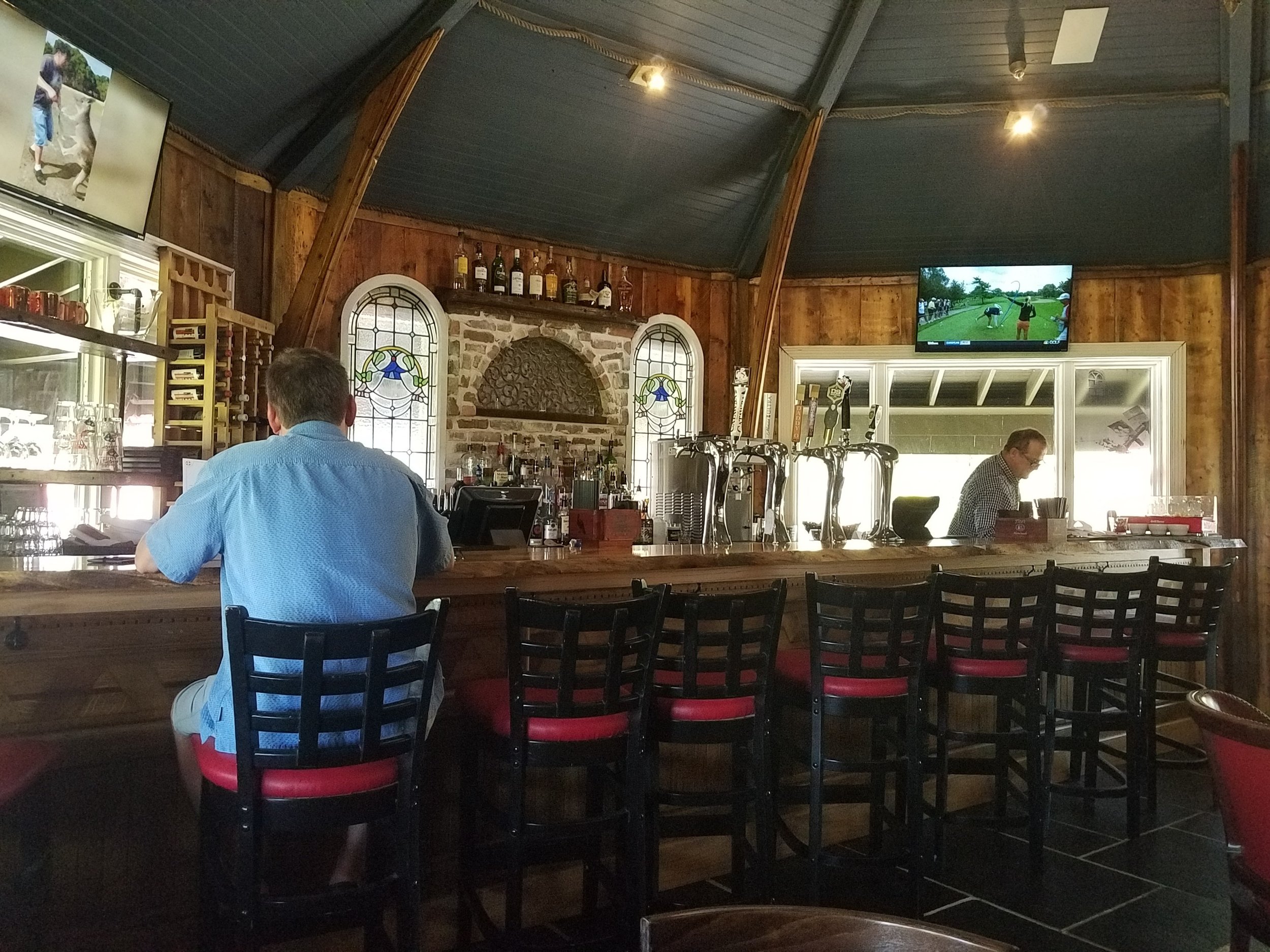 The bar at the Mill House