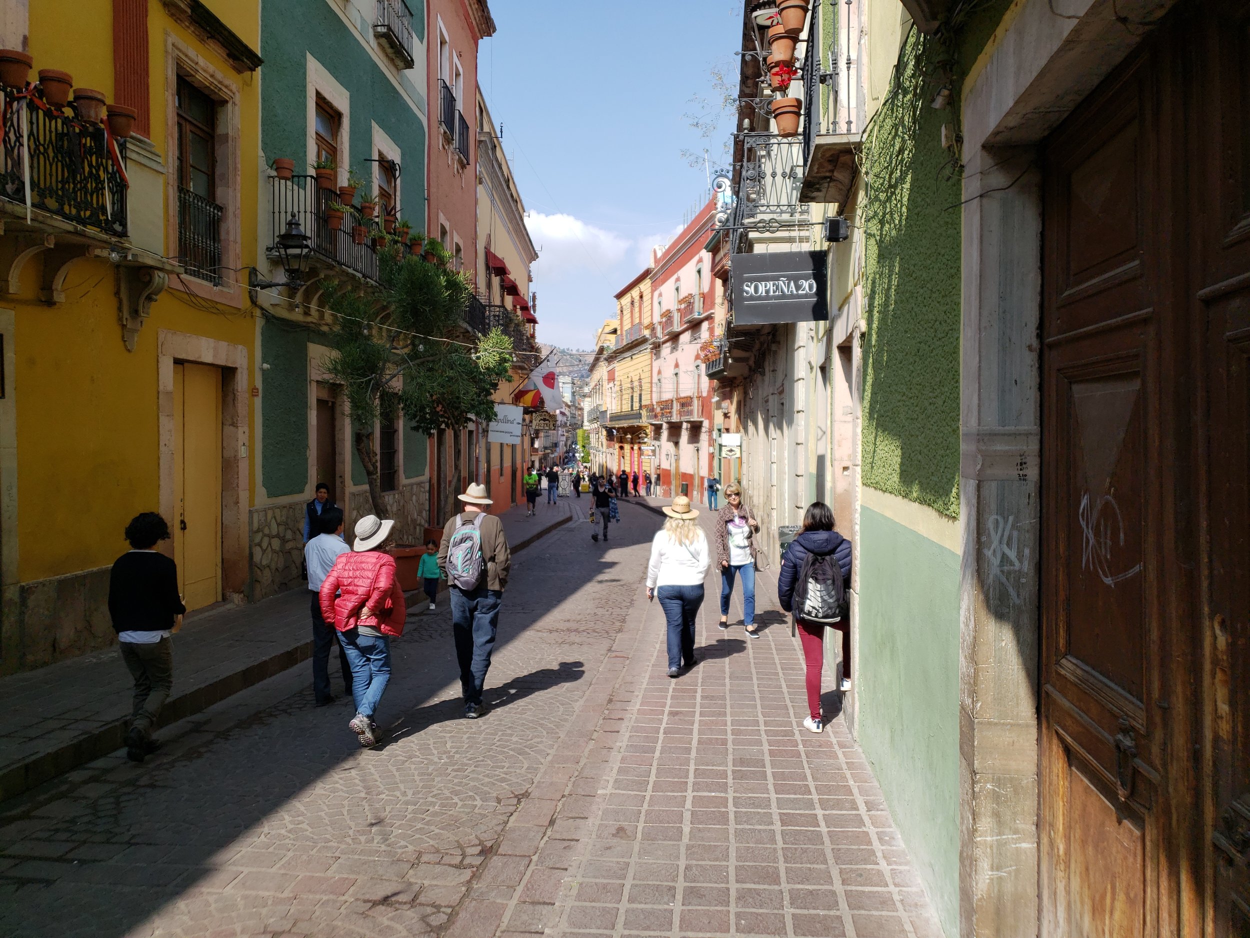 Street scene in Guanajuato