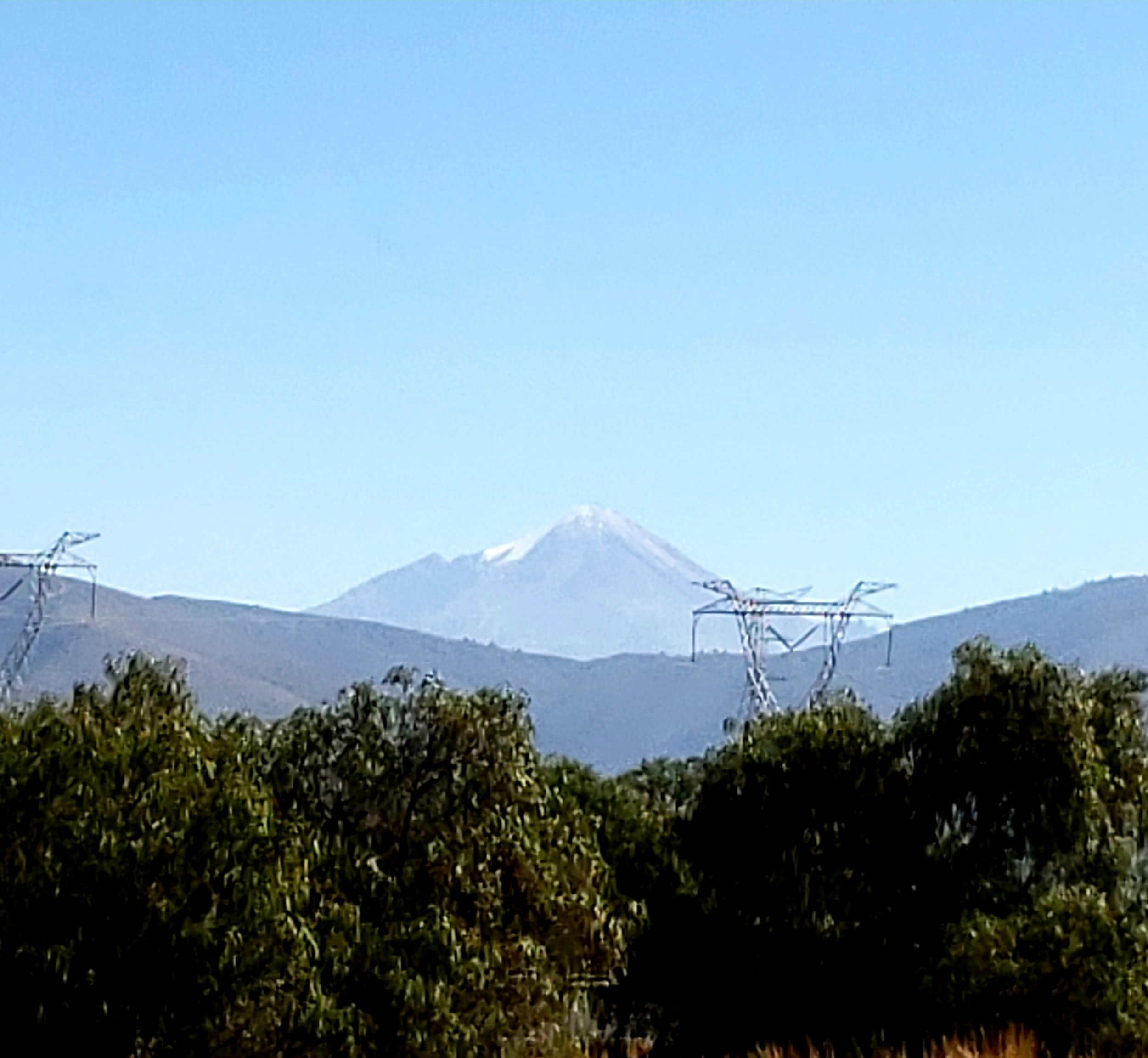 Pico de Orizaba, highest in Mexico, from near Puebla