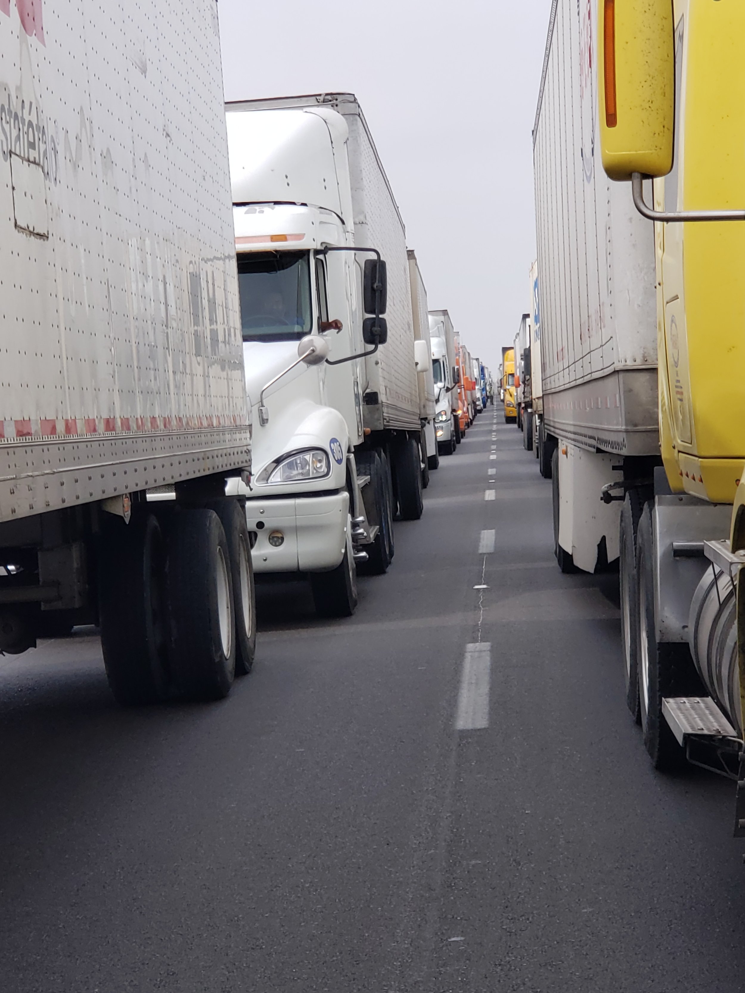 Caught in a 3 hour truck-jam on the way home