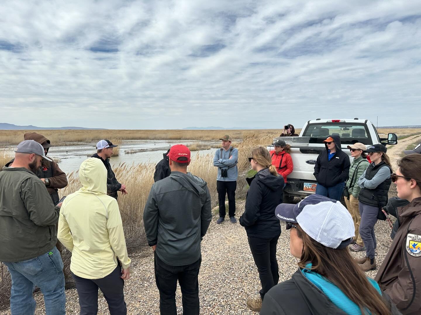 Sageland is honored to host several field trips each year for Great Salt Lake wetland managers representing duck clubs, nature preserves, State Waterfowl Management Areas and the Bear River Migratory Bird Refuge. These hard working people maintain an