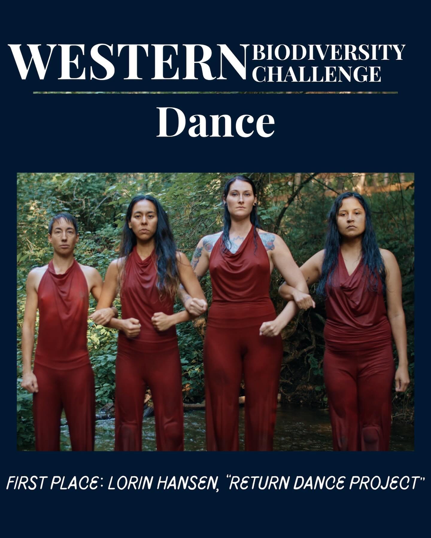 We are thrilled to share our first place submission in the Dance category of our Western Biodiversity Challenge, &ldquo;Return Dance Project&rdquo; by Lorin Hansen.

Lorin shares this about her work: &ldquo;My piece is a personal movement study captu