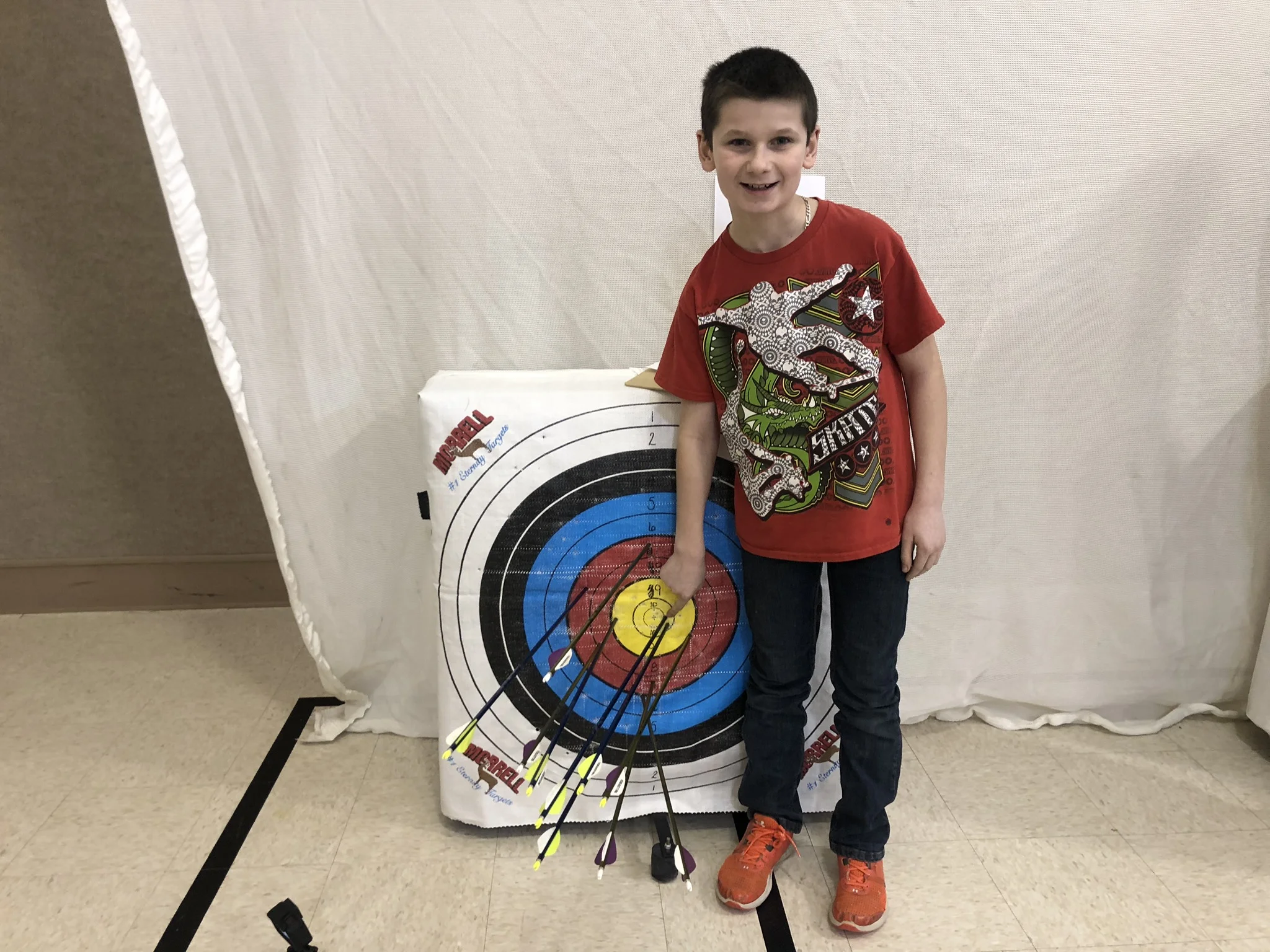 John Gillen celebrates a perfect shot!