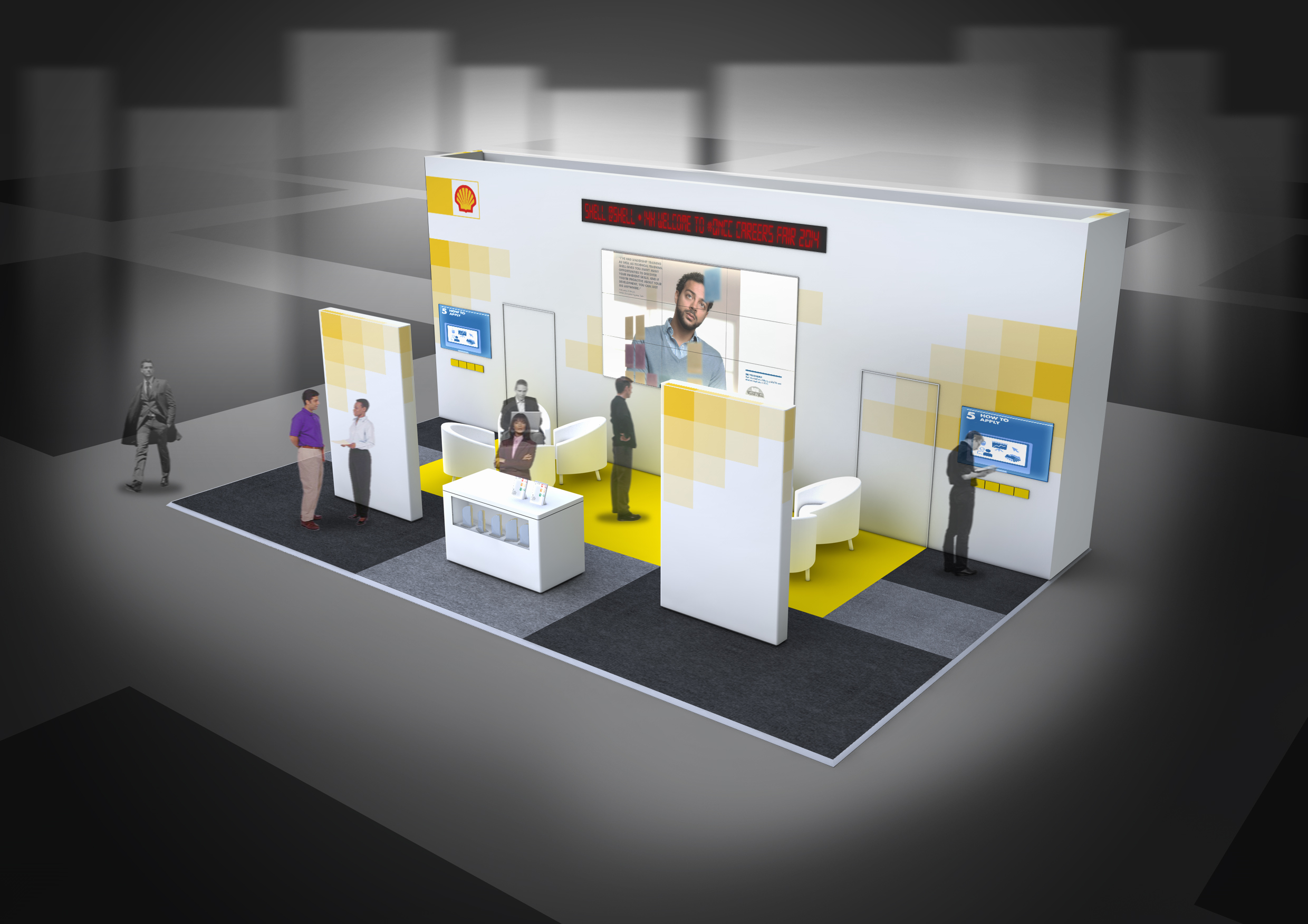 Qatar Careers Fair 2014 Stand – Visual 