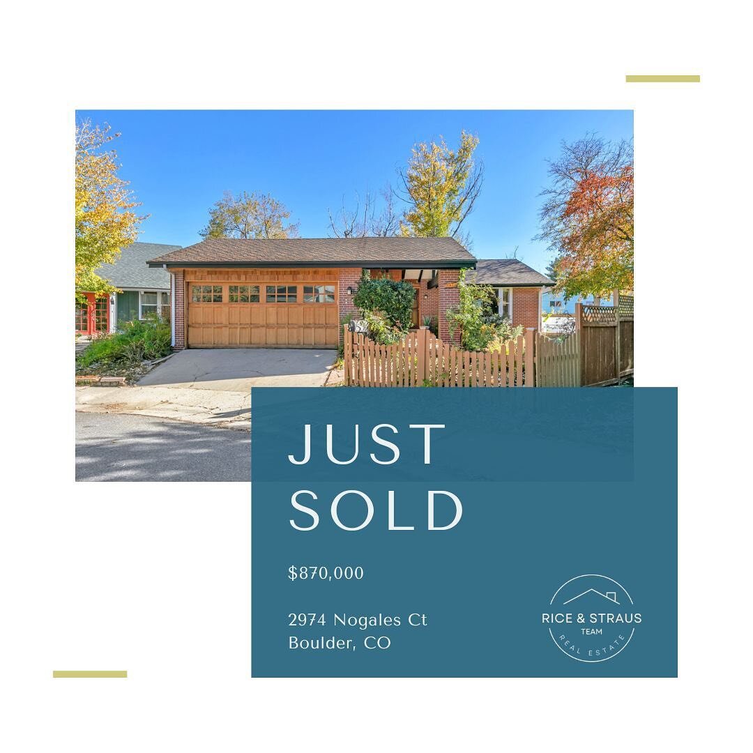 That&rsquo;s a wrap on 2022! 🎁 

We closed it out with a smooth sale on this fabulous listing in the Palo Park neighborhood of Boulder. We hope the new owners love it as much as the previous owners did for over 22 years. Some houses are just special