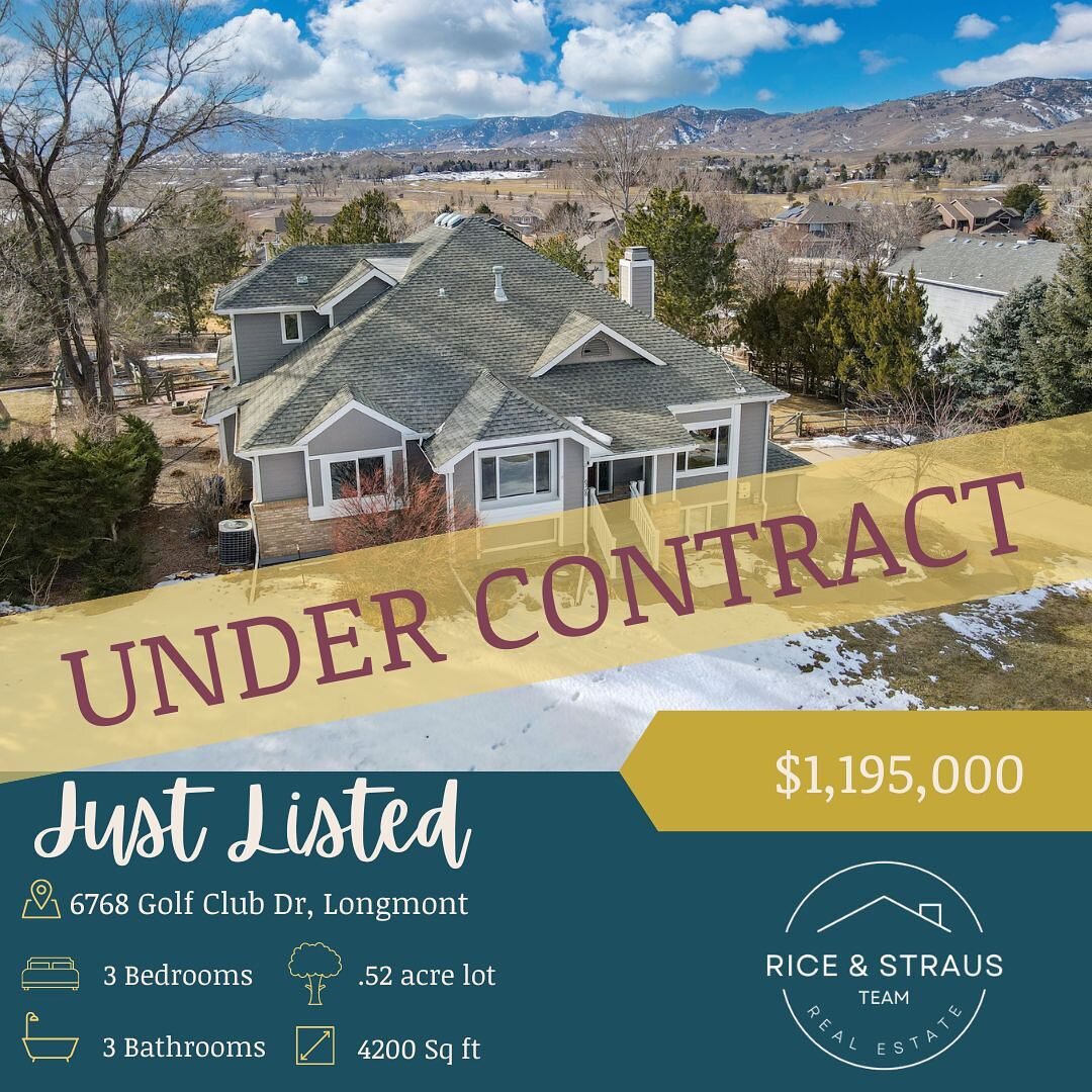 It&rsquo;s hard to overstate how breathtaking the views are from every window in this well maintained home, and the pictures only start to do it justice! Under contract after only a few days on the market. Swipe to see why. 

#lakevalley #longmontrea
