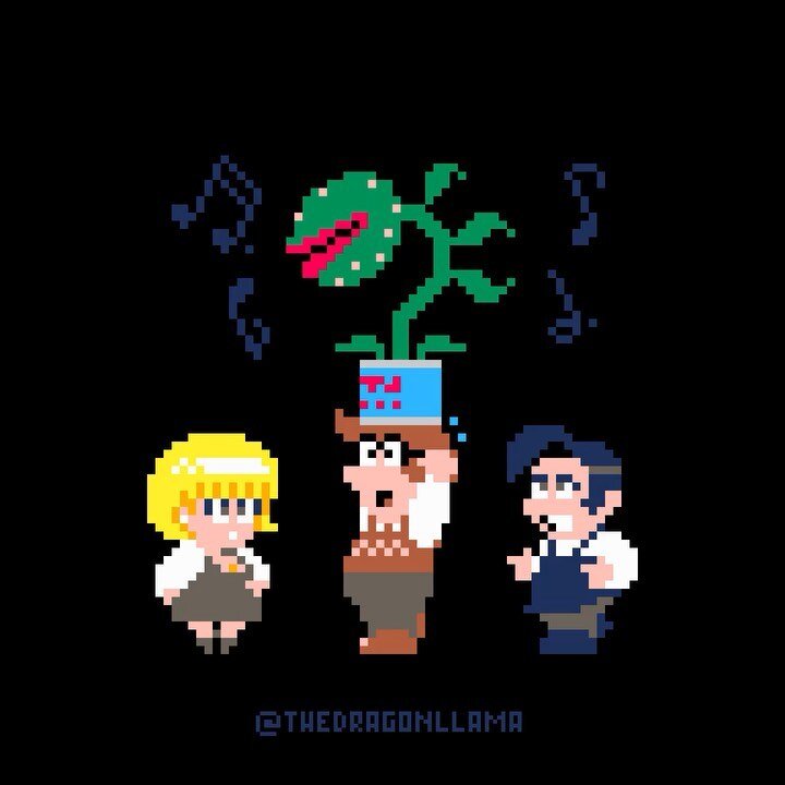 June DoomNGloom: Day 10-11
&ldquo;Audrey II&rdquo;

🌚🪴🩸🤓❤️👩&zwj;🦳💔👨🏻&zwj;⚕️🦷

#junedoomngloom #doom #gloom #pixelart #gameart #16bit #8bit #videogames #gamedev #littleshopofhorrors #audrey #audrey2 #musical #suddenlyseymour #seymour #horror