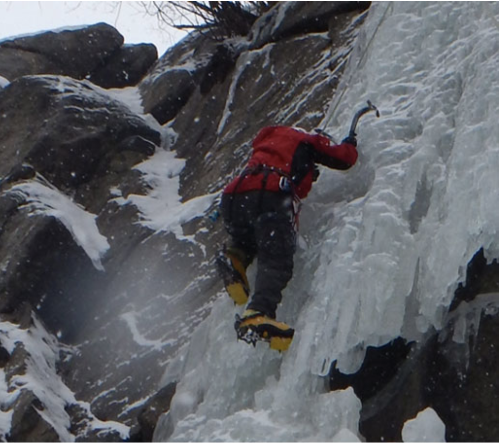 Ice Climbing in Boulder Canyon, CO