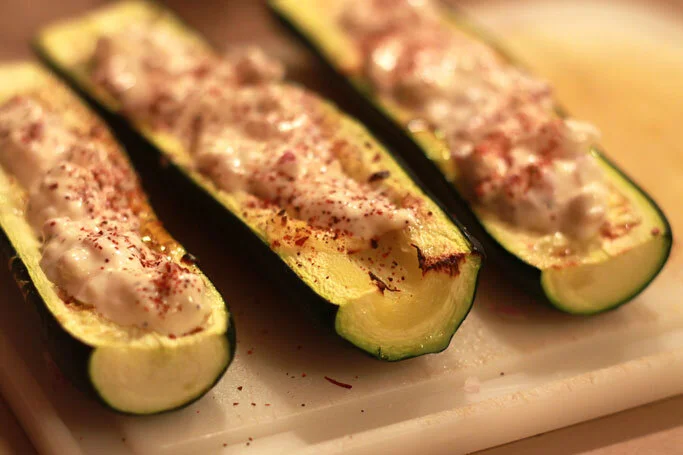 Grilled Mexican (Stuffed) Zucchini