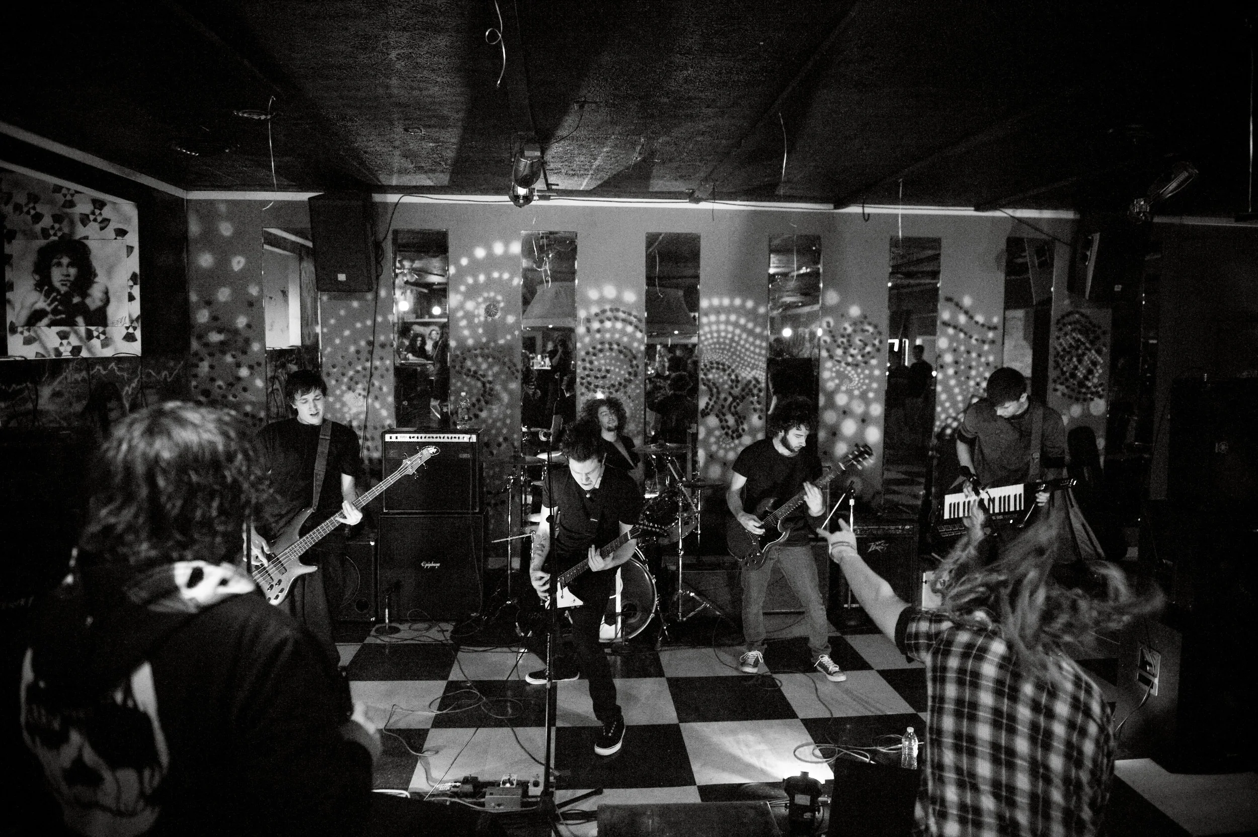 Parkersburg, WV rock band, Dino Drive , performing earlier this year at Vienna's RadioActive Bar & Concert Venue . They'll be playing at the Sixpence Pub & Eatery , this coming Saturday . Photo by Michelle Waters . 