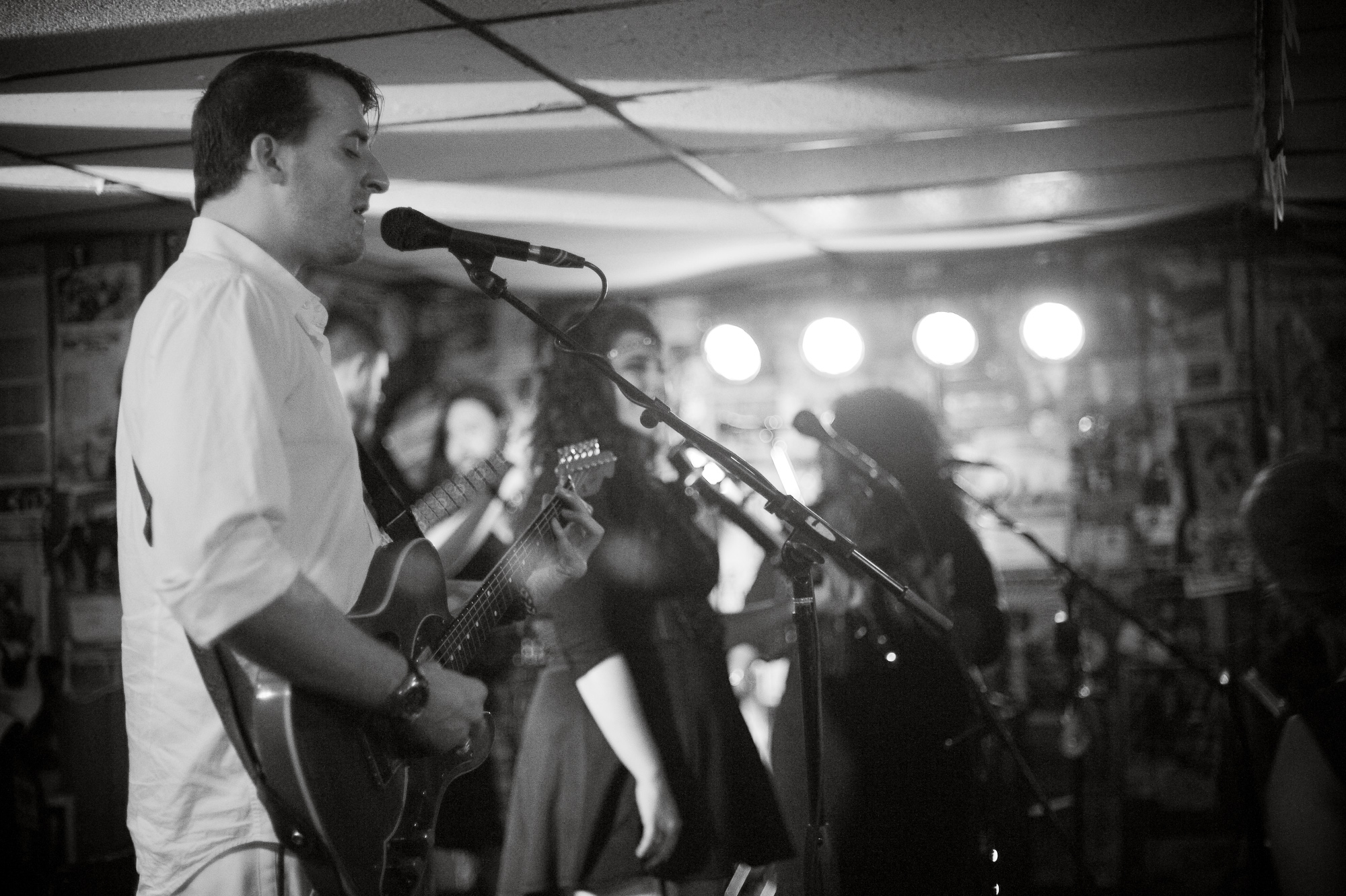 Charleston's Empty Glass hosts several live music shows, every week. They're also the official spot for the Mountain Stage after party, when Mountain Stage is in its Charleston hometown. Here, Charleston's Qiet performs after their Mountain Stage performance, this summer. Photo by Michelle Waters .