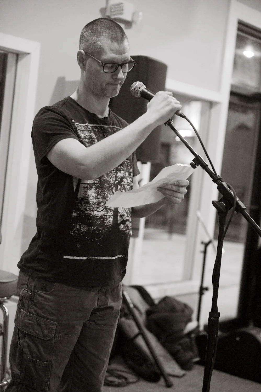 An open mic performance of spoken word/poetry.