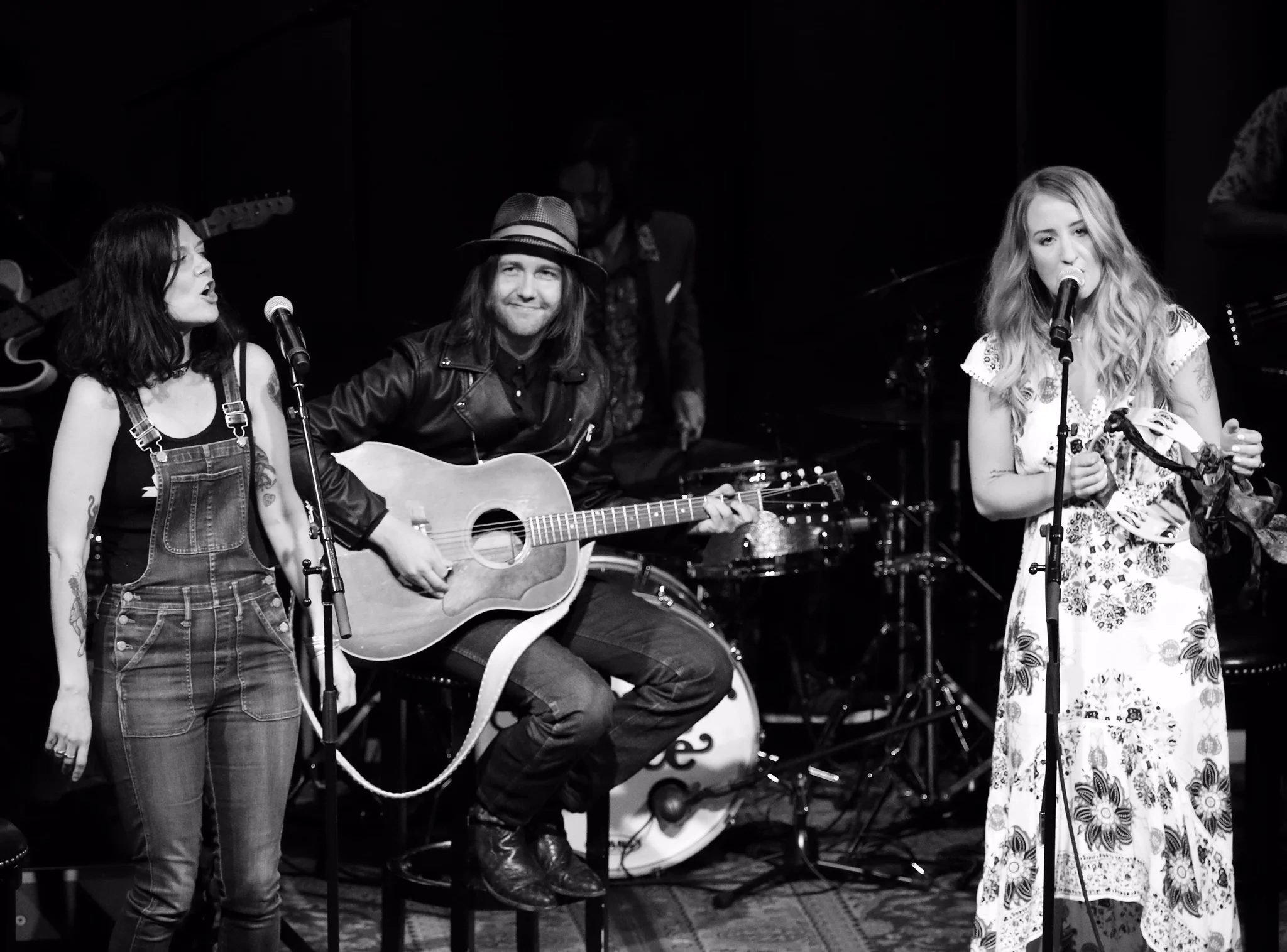 Lilly Hiatt, Aaron Lee Tasjan, and Margo Price, by Chad Cochran